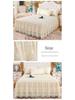 Princess Lace Ruffle Bed Skirt Set - Single Piece Bed Sheet & Mattress Protector