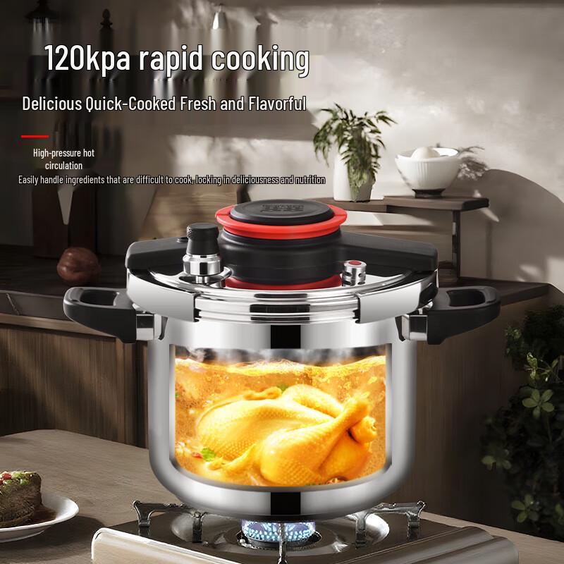 Shuangxi 304 Stainless Steel One-Hand Opening Pressure Cooker