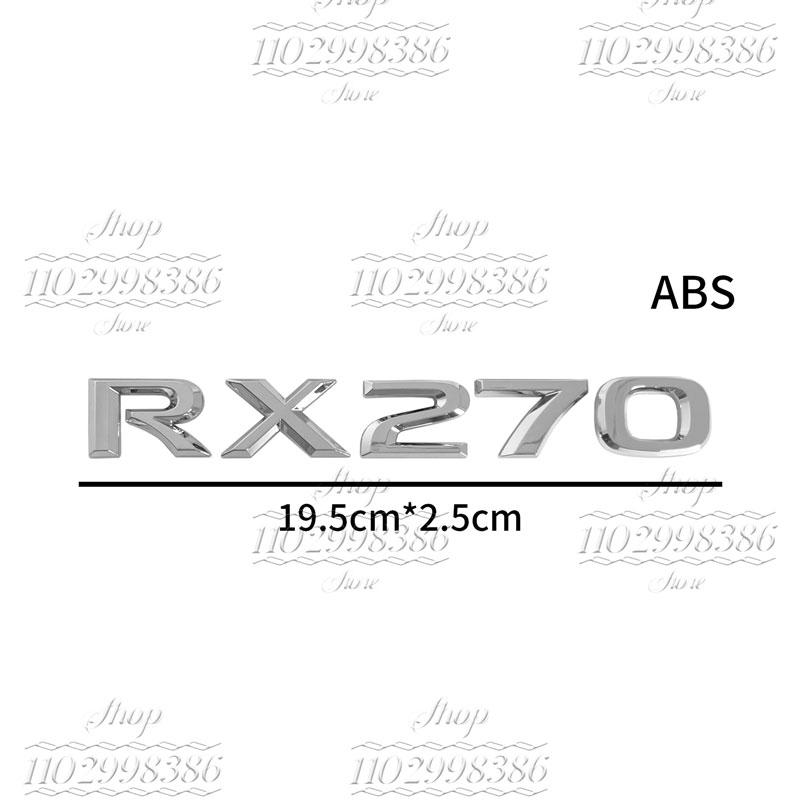 Vhodné pro RX300, RX350, RX500h, RX450h, RX270, RX200t Lexus zadní znak dekorativní kovové samolepky s písmeny
