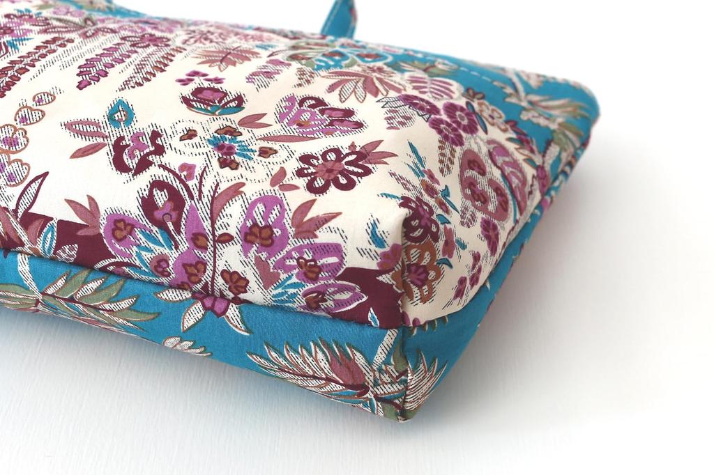 DDintex FLORET LONDON Bag-in-Bag 03, Avery Paisley Blue, 27x5x15cm [Liberty Print]