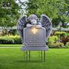 Angel Shaped Angel Garden Stake UV-Resistant Garden Ornaments Stake Adding Solemn Atmospheres