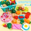 Kids' Fruit & Veggie Play Set: Qie Qie Le Kitchen Toys for Girls