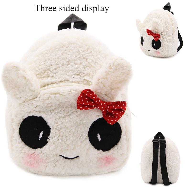 Kindergarten Backpack Cute Cartoon 1-3 Year Old Children's Backpack Plush Backpack for Spring Outing Fun Portable Backpack