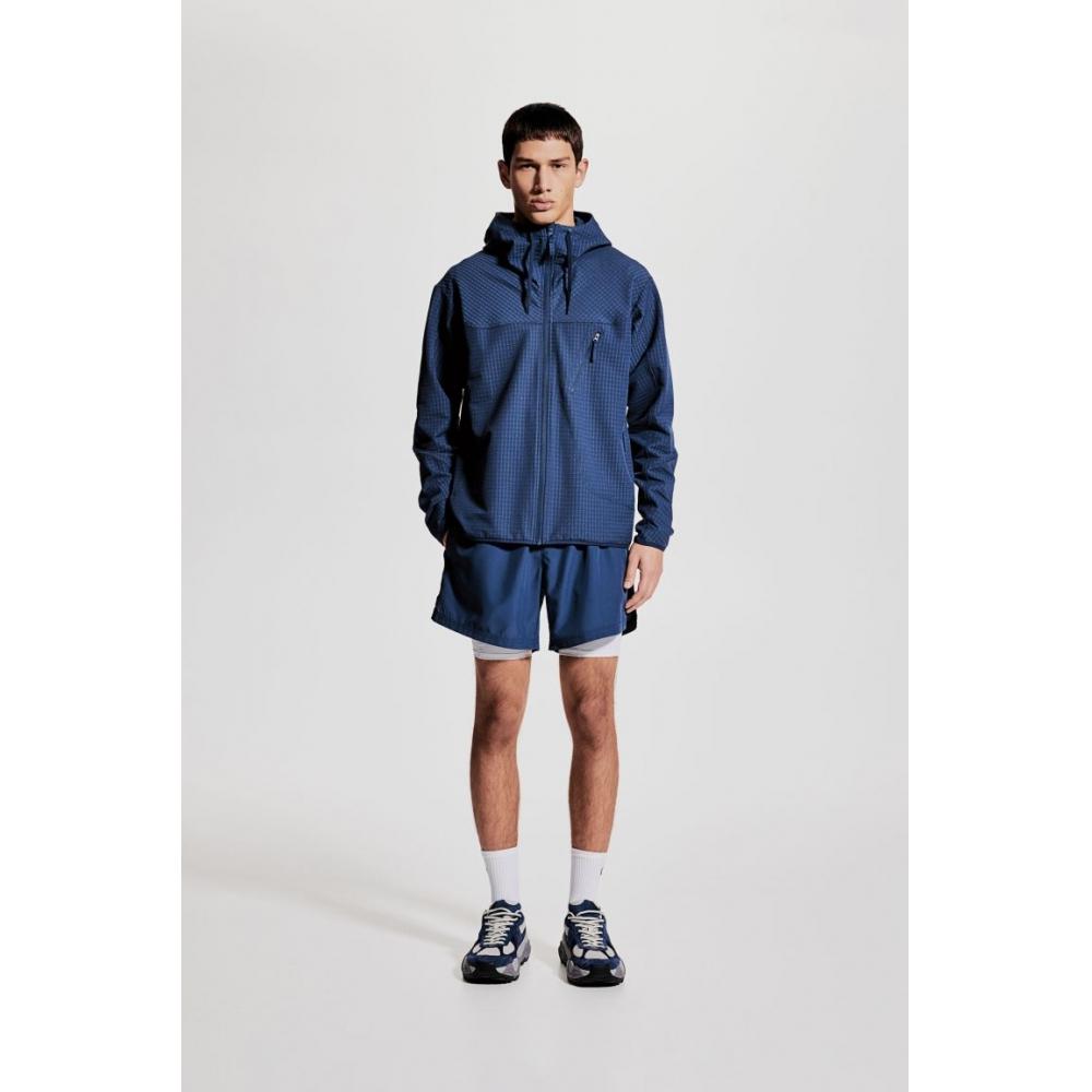 H M Mid Layer Jacket Regular Fit dryMove Navy Blue