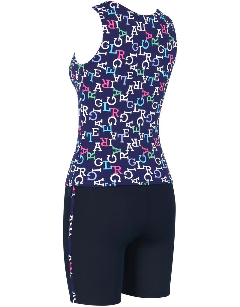 Wacoal Separates Covers and Plus Size KO Size 11 Swimwear Full-Shape Swimsuit, Belly, Back, Hips, Thighs, Fitness, SWS735, Women's