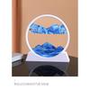 3D Moving Sand Art Picture Round Glass Deep Sea Sandscape Hourglass Quicksand Craft Flowing Sand Painting Office Home Decor Gift