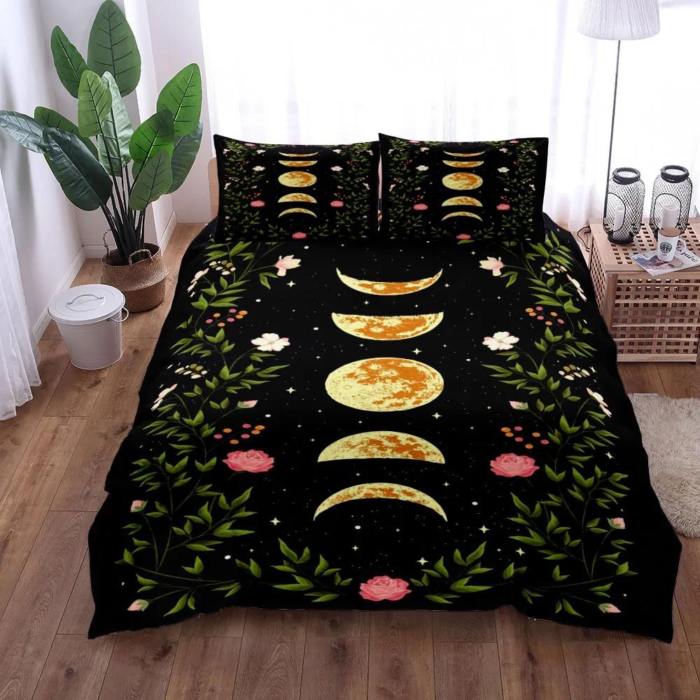 Moon Surface Duvet Cover Set King Queen Double Full Twin Single Size Bed Linen Set
