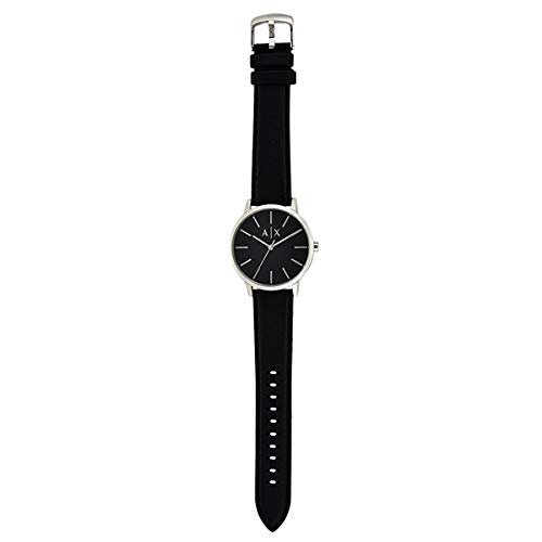 A|X Armani Exchange Men's Cade Black Leather Watch AX2703