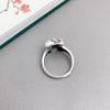 Adjustable 925 Sterling Silver Lotus Fish Ring for Men & Women - Chinese Style