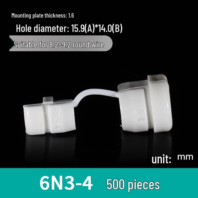 Nylon Cable Clip Set: Power Cord Buckle, Flat Cable Holder, Wire Protector, Cable Tie Tube for Electric Wires