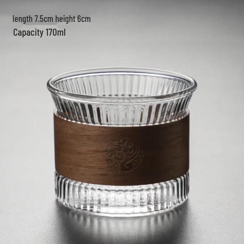 Shangqi Transparent Glass Teacup/Coffee Cup Set