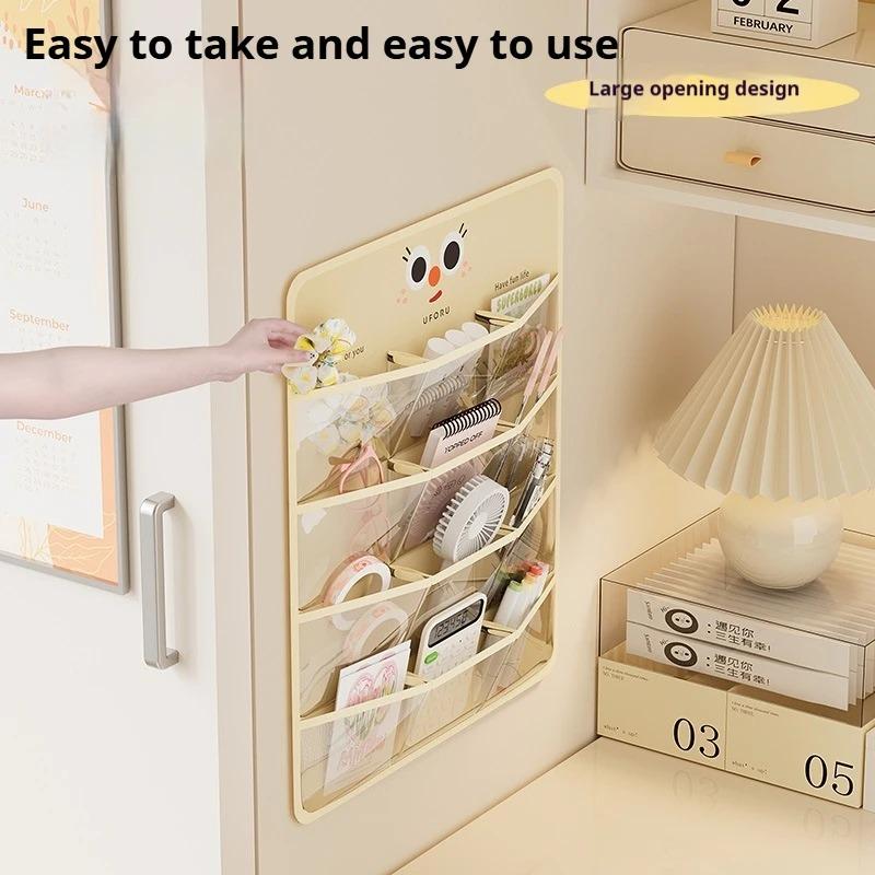 Vliesstoff Doppelseitige Unterwäsche Aufbewahrungstasche Kleiderschrank Hängeaufbewahrung Faltbarer Kleiderorganizer Transparente Socken BH Aufbewahrungstaschen