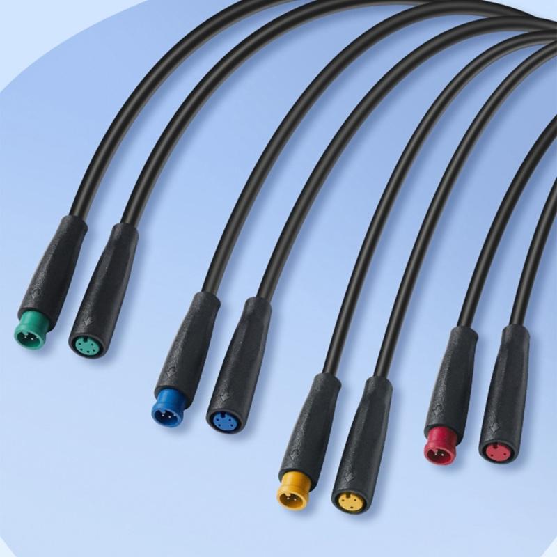 2 Pack Automotive Waterproof M6 Plug Connectors with Corrosion Resistant Design Car Repair Cable Plastic Texture for Car