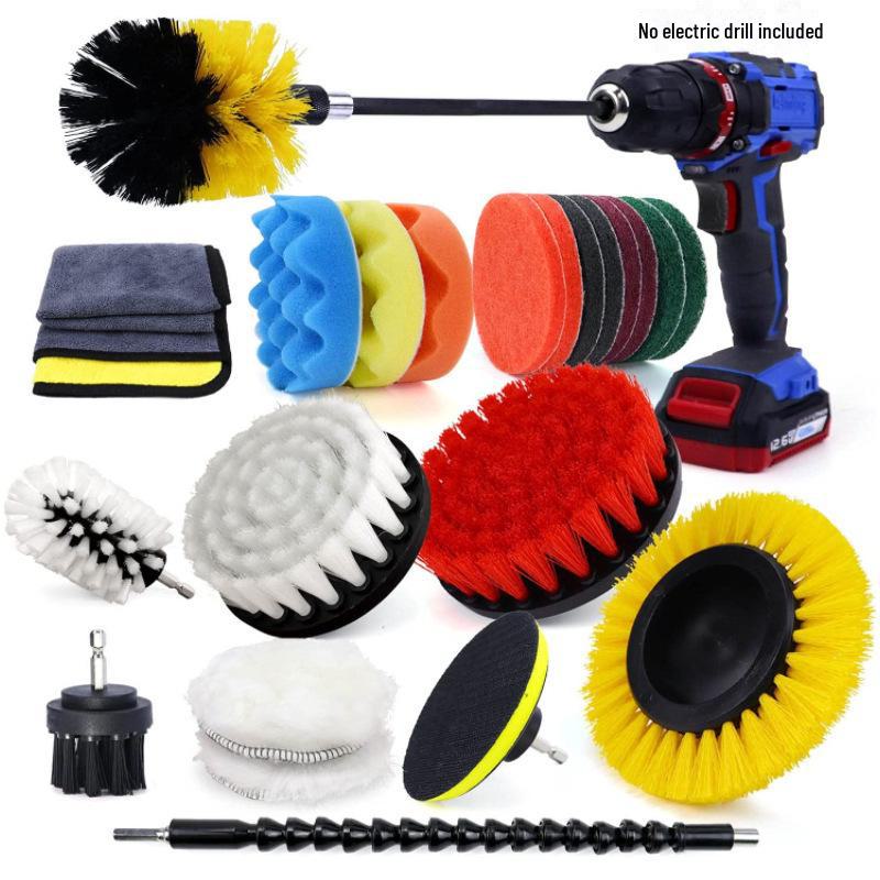 Brosse de nettoyage électrique multifonctionnelle: Perceuse-visseuse pour le polissage du carrelage, de la salle de bain et de la voiture