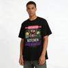 Old Country Kitchen Love Print Casual Tee Eat Well Laugh Often Top Pure Cotton T-shirt