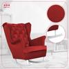 Carol Rocking Chair, Scandinavian, Family Meble, Red, Red