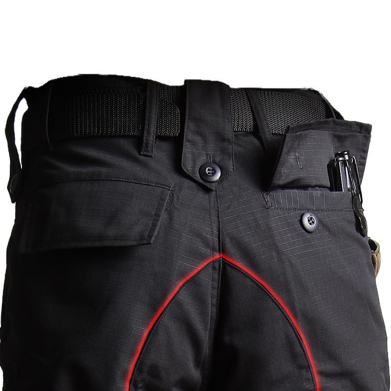 Męski ciemnoniebieski taktyczny garnitur treningowy outdoor: Odporna na ścieranie bojowa kurtka softshellowa