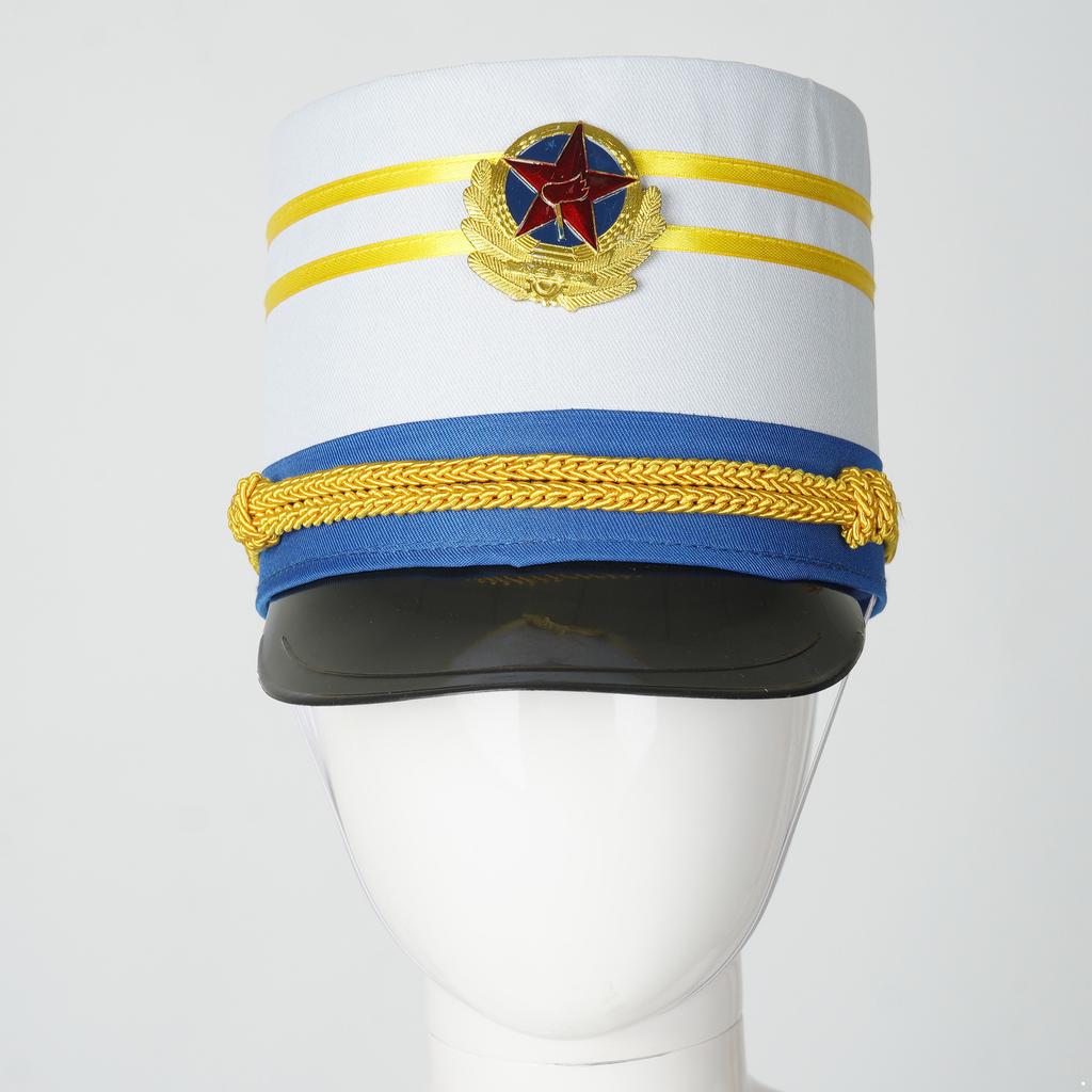 Leksakssoldat Trumhatt Majorhatt Trumslagare Pojke Kostymhatt Halloweenkostym Cosplay Scenuppträdande Kostym