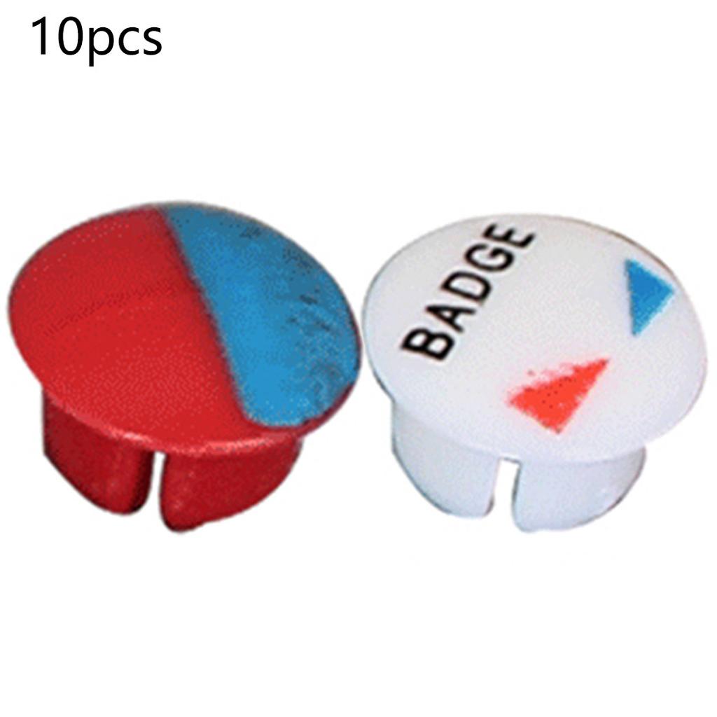 10pcs Hot Cold Water Sign Plastic Faucet Accessories Decorative Cover Anti Scald Tips Hot Cold Faucets Handle Avoid Scalding
