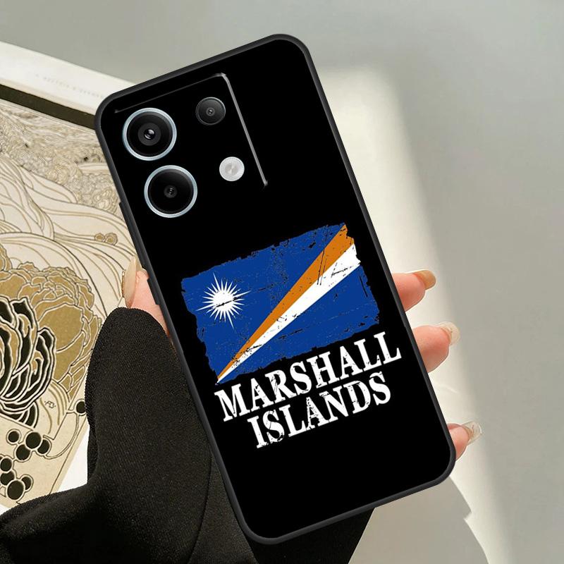 marshall island national flag Case For Xiaomi Redmi Note 13 12 11 9 10 14 Pro 9S 10S 11S 12S Redmi 13C 10C 12C 14C Cover