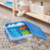Stackable Building Blocks Storage Box Dustproof Particle Holder Sealed Storage Jars  Household