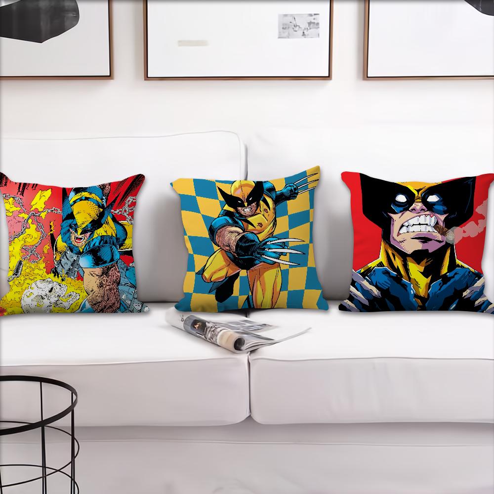 Movie Wolverine X-Men Cool Cushion Cover Living Room Headboard Bedroom Office Cushion Cushion Sofa Nap Time Pillow Case