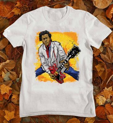 Legendarny obraz Chucka Berry'ego Bawełniana koszulka unisex dla mężczyzn i kobiet Rozmiar S-4XL