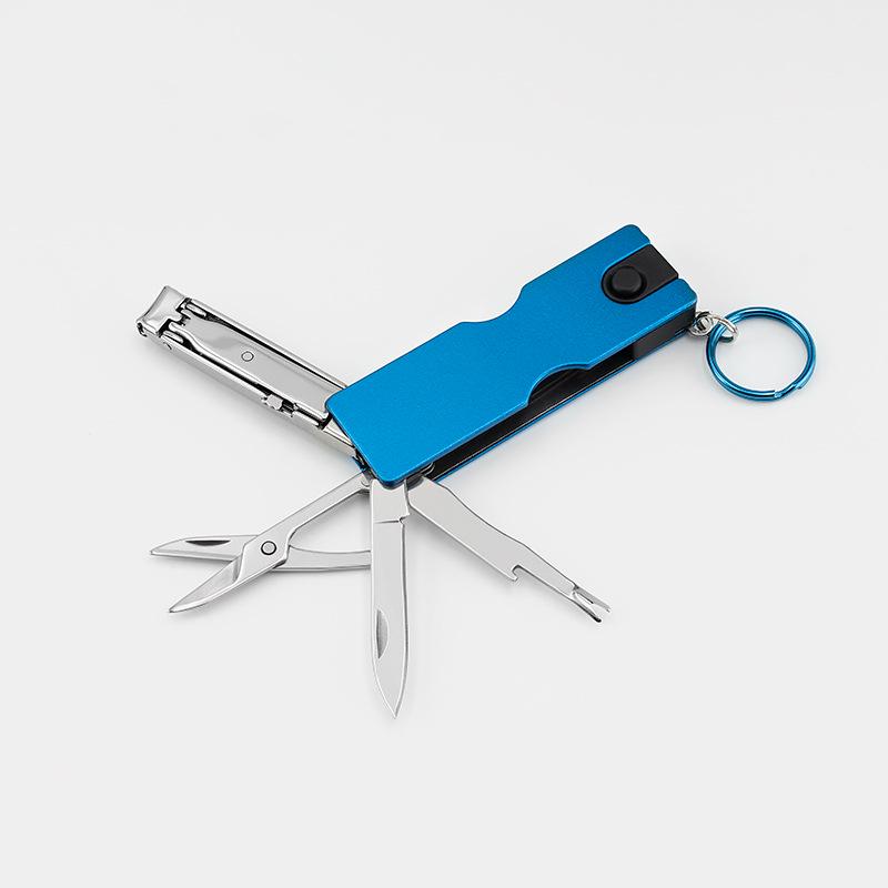 

Popular Mini Multifunction Nail Beauty Tool: Folding Knife with LED, Scissors, and Clippers