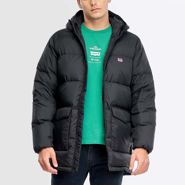 Levis Simple Down Jacket Men Outerwear Black A0949-0000