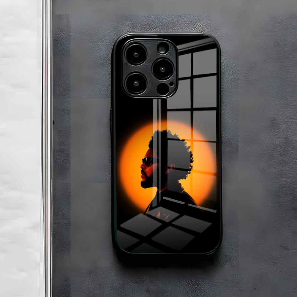 The W-Weeknd XO Singer Phone Case For IPhone 17 Air 16 E Pro Max 15 14 13 Mini 12 Pro 11 Max Plus Black Glass Cover