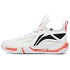 Li Ning Slip Resistant Abrasion Resistant Low Top Badminton Shoes Unisex White AYAT003-3