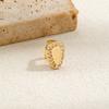 1 hollowed out heart-shaped star double tooth set for daily street fashion, cool smooth cross zircon shield teeth accessory