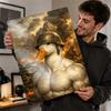 Muscular Duck Soldier In War Scene Personalized D Textured Metal Poster Wall Art Tinplate Sign for Luxury Decoration Home Room