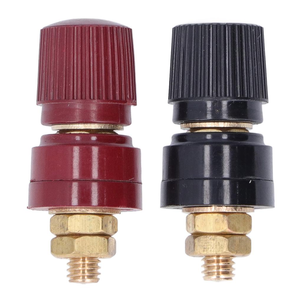 5Sets Power Terminal Stable Transmission Easy Installation Flexible M6 Black Red Voltage Regulator