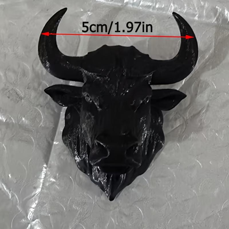 1pc Key Hook in The Shape of A Bull's Head. It Can Be Stuck to Any Position with Adhesive. The Three-dimensional