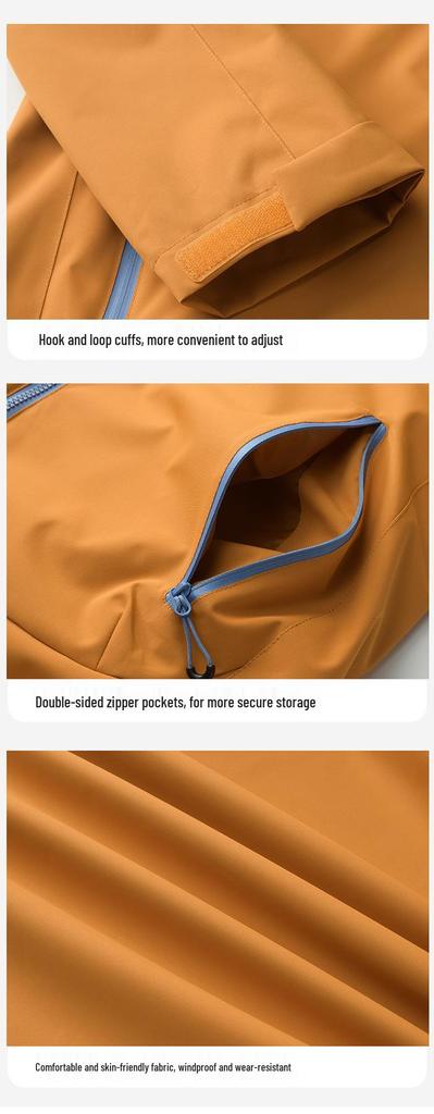 Winddichte 3-in-1 Kapuzenjacke für Damen & Herren - Outdoor Bergwandern & Kletterausrüstung für Frühling & Herbst
