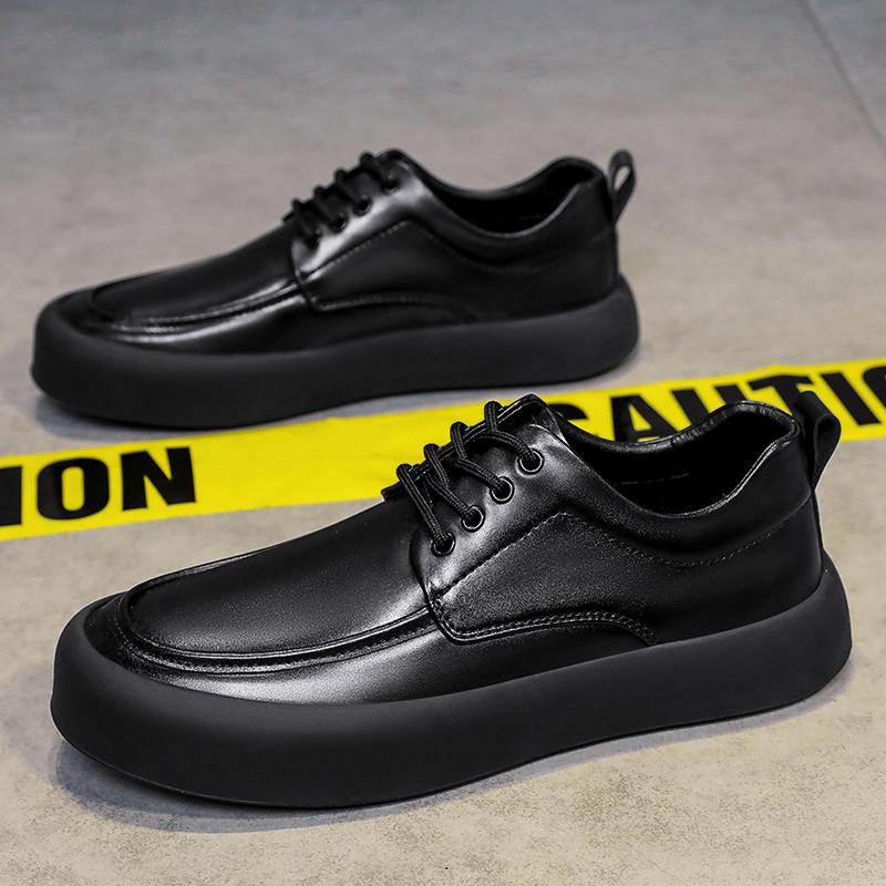 Luxury Brand Men Genuine Leather Shoes Fashion Flat Designer Minimalist Leather Casual Shoes Breathable Comfy Walking Shoes 2024