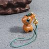 Car Key Chain Lanyard Handmade Rope Mobile Phone Chinese Style Key Ring Wood Key Chain Bag Pendant