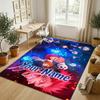 Personalized Crystal Velvet Carpet,Jujutsu Kaisen Custom Printed Name, Plush Area Rug For Home Indoor Decor