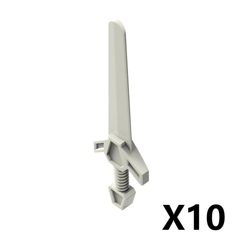Medieval Military Weapons Figures Building Blocks Soldier Accessory Knight Spear Sword Helmet Crossbow Shoulder Armor Brick Toys
