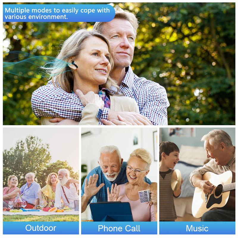 Bluetooth Hearing Aids 32-Channel Digital Hearing Aid Clear Audio Sound Amplifier with Noise Cancelling Audifonos