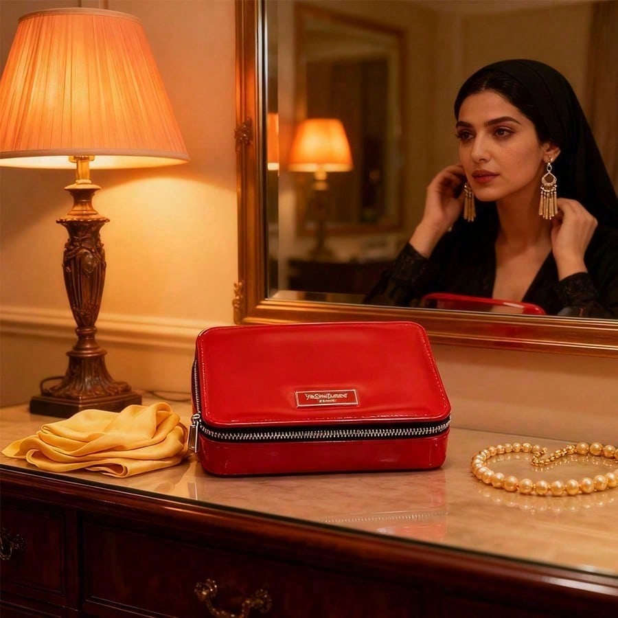 YSK Bolsa Compacta de Maquillaje para Labiales de Mujer, Bolsa de Almacenamiento