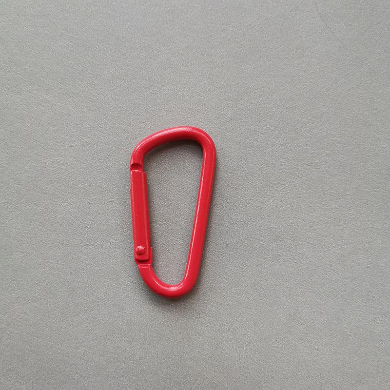 Herzförmiges Karabiner-Schlüsselanhänger-Set mit Federhakenringen