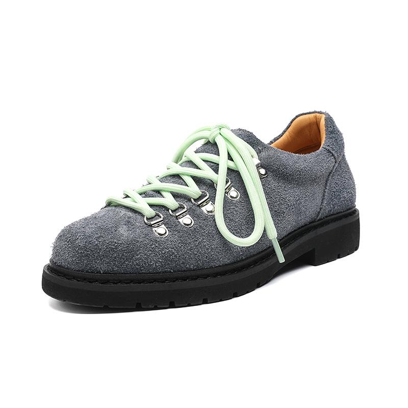 Senso de design de nicho sapatos casuais de rua de couro novos de outono para homens sapatos derby de montanhismo sapatos da moda 66593-R