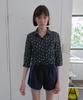 Nokeontencheu 357. Petal Shirt _ Black