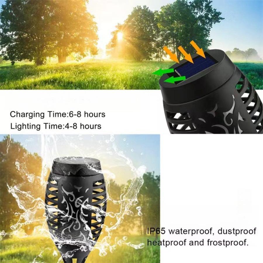 

Компактные трансграничные солнечные фонари-пламя для наружного двора, газона, ночной атмосферы и использования с грунтовым колышком