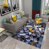 3D Simple Stone Carpets for Kitchen Bathroom Living Room Bedroom Teenager Room Decoration Carpet Entrance Anti-slip Area Mats