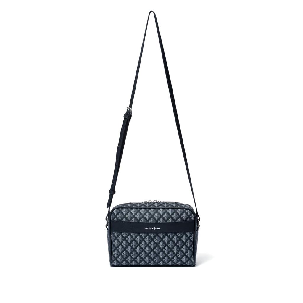 Patrick Cox Colorful Maison Shoulder Bag, PXLHDES1, Black, Women's, with a Colorful Maison Pattern