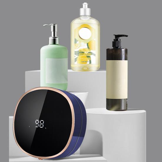 Touchless Automatic Soap Dispenser with Temperature Display Rechargeable Wall-Mounted Electric Soap Dispenser