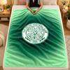 Flannel BlanketCeltic FC Warm Soft Throw Blanket for Indoor Sofa Bed Living Room Use